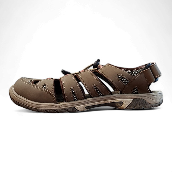 Eddie Bauer Blakely Brown Leather Sport Hiking Sandals Women’s Size 10M - Picture 11 of 13